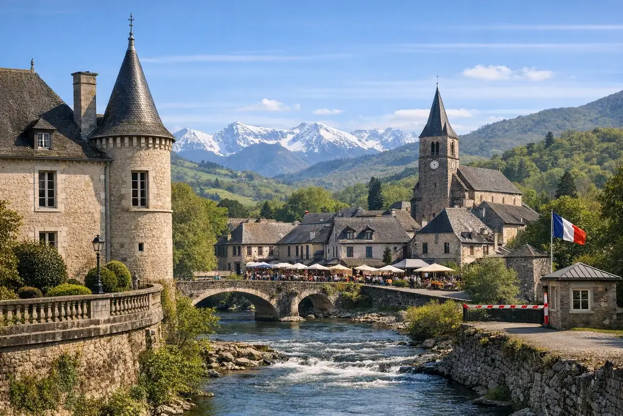 Illustration du guide La Principauté de Laàs raconte le Béarn autrement