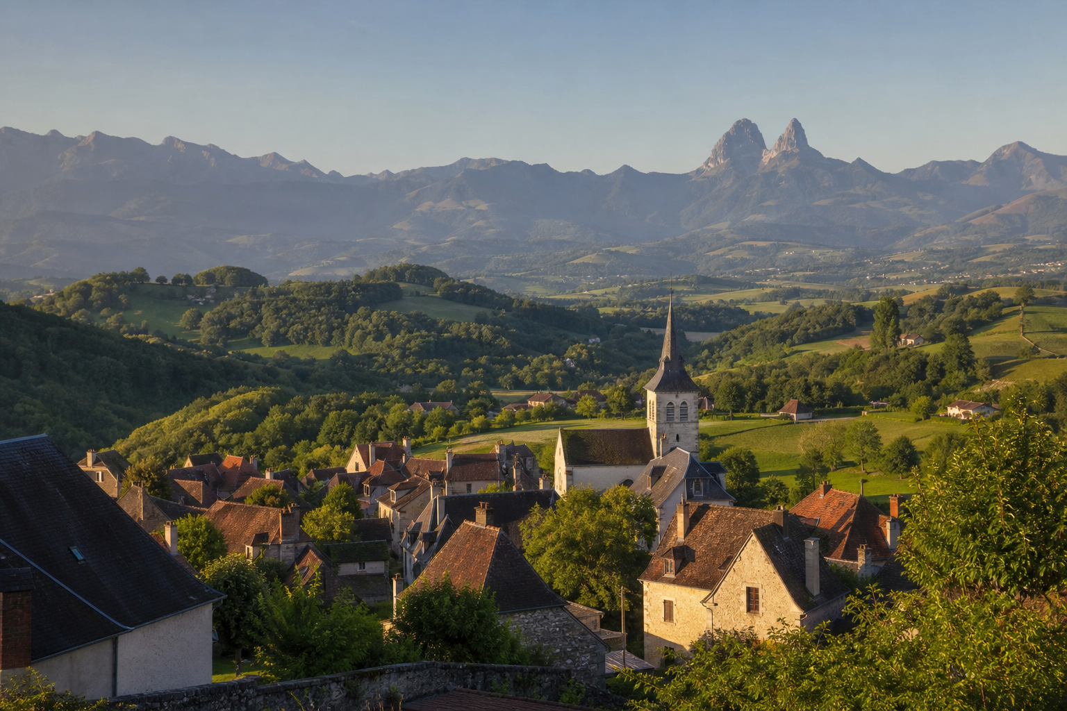 Illustration du guide Le béarn en France se découvre entre Pau et les Pyrénées