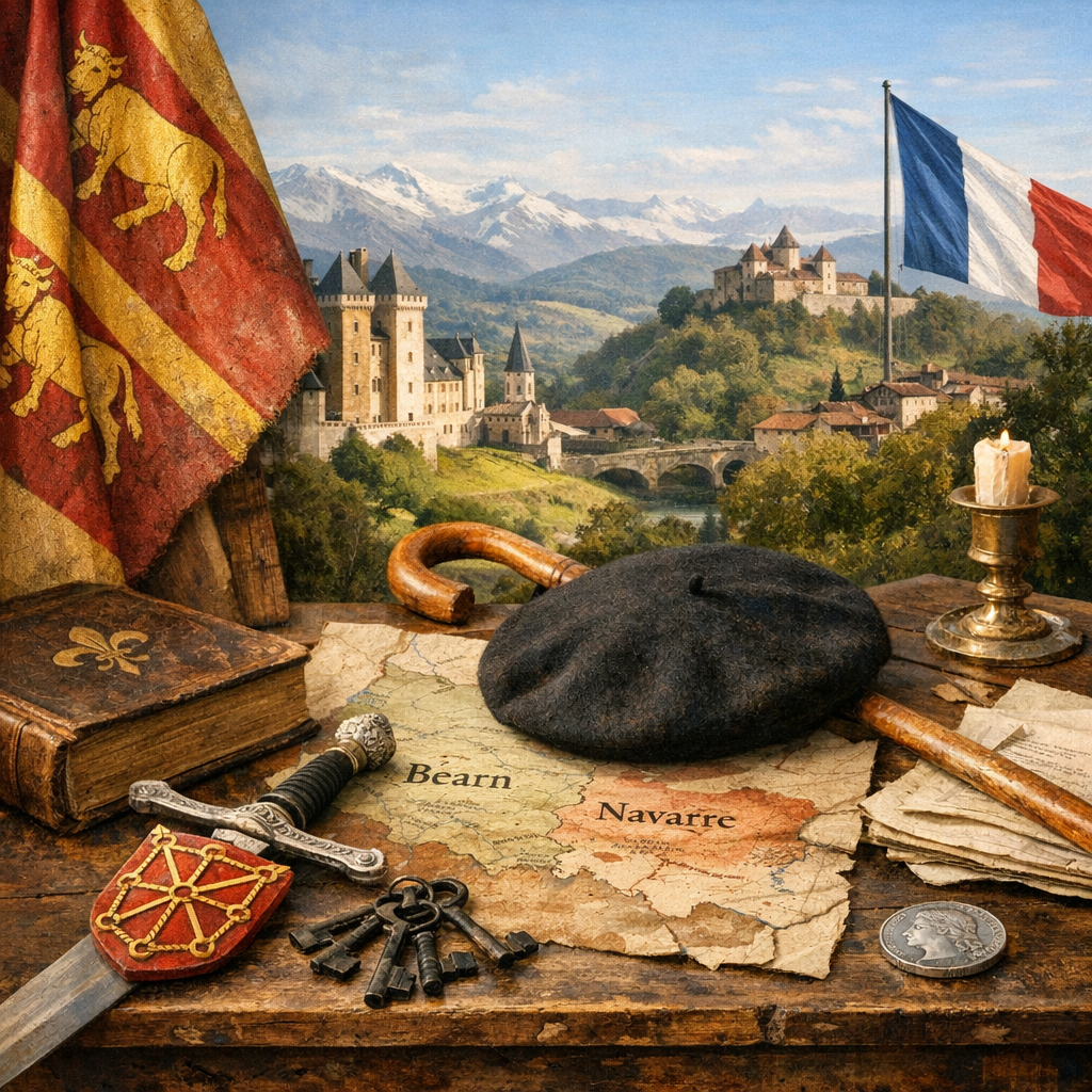 L’histoire du Béarn en bref&nbsp;: identité béarnaise, Navarre et province française