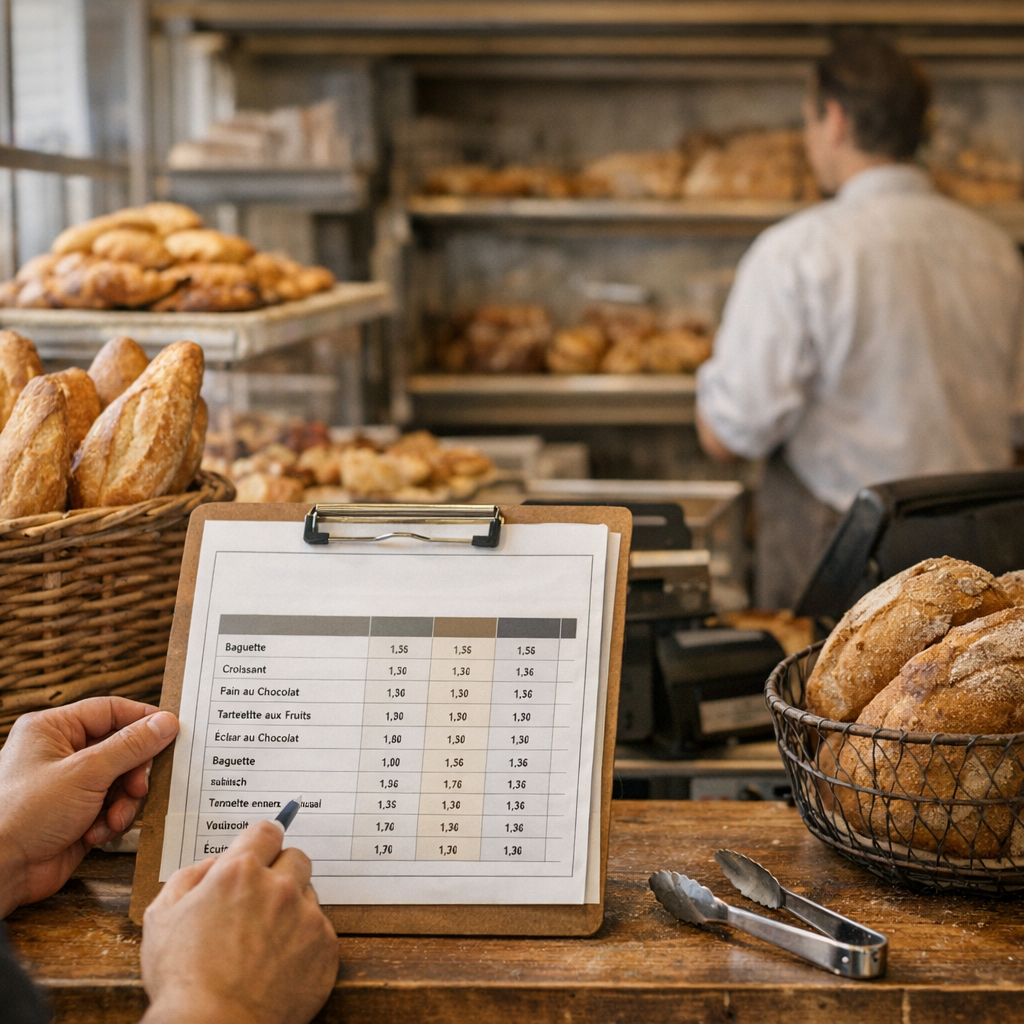 Prix en boulangerie à Nay&nbsp;: tableau comparatif pour comparer sans se tromper