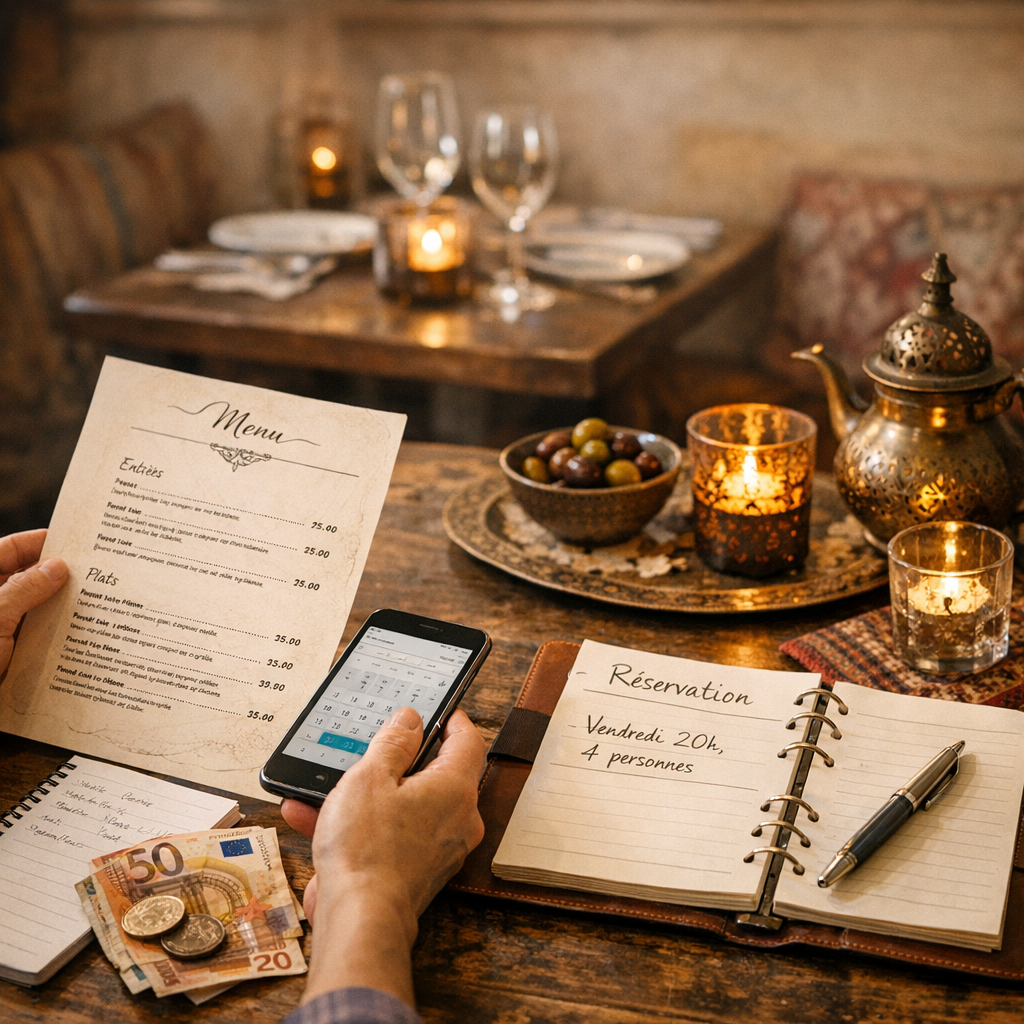 Budget, menu et réservation&nbsp;: préparer sa venue sans mauvaise surprise