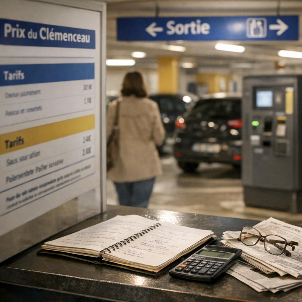Prix du parking Clémenceau à Pau&nbsp;: repères et sources à vérifier