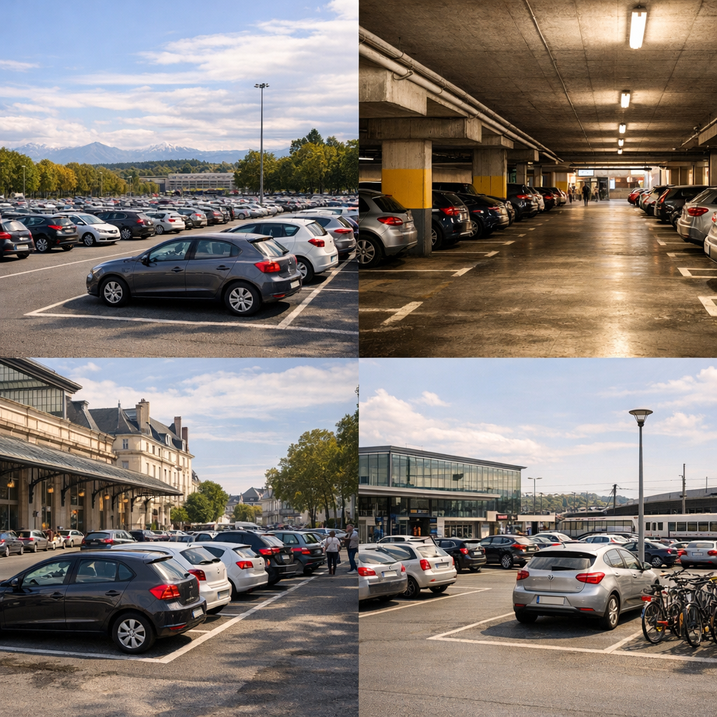 Stationnement dans Pau : Verdun, Bosquet, Halles et gare à comparer