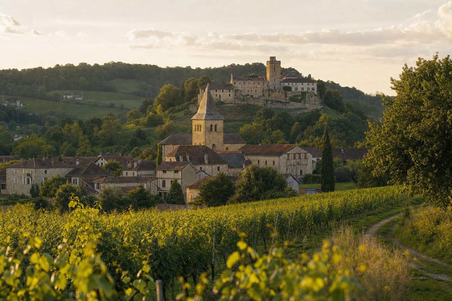 Morlanne, Lacommande et les villages de vignes et de bastides