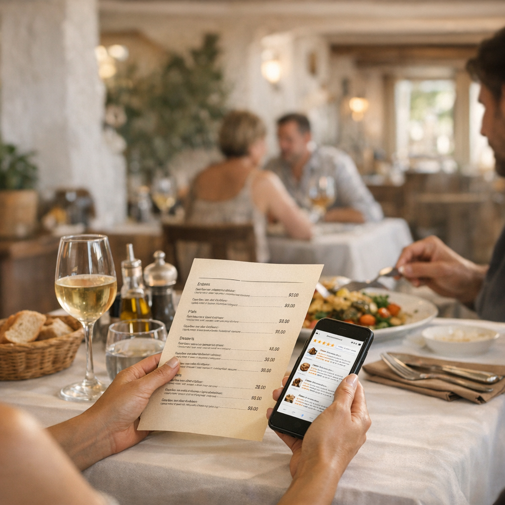 Menu, prix et avis : comment lire les informations sans se tromper